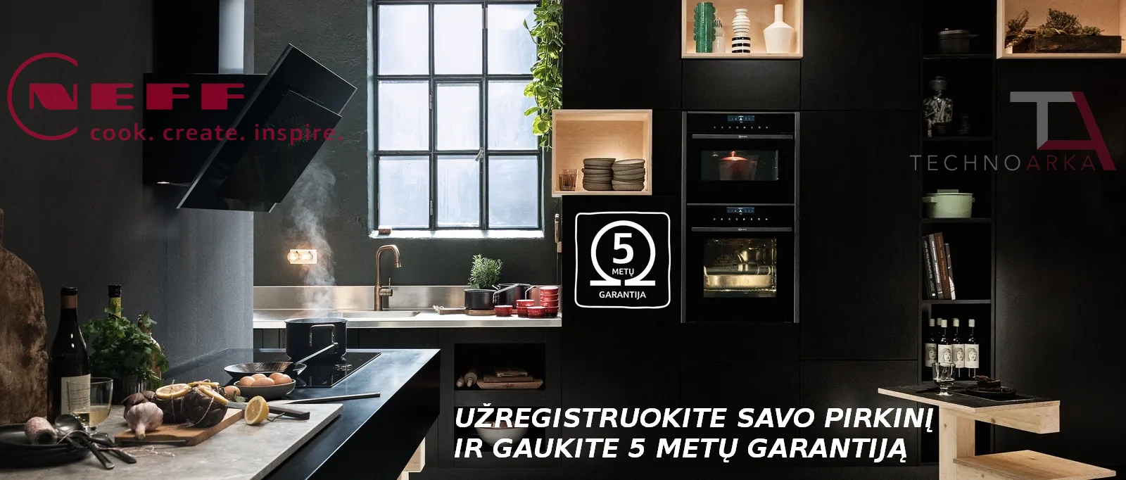 Neff 5 metų garantija